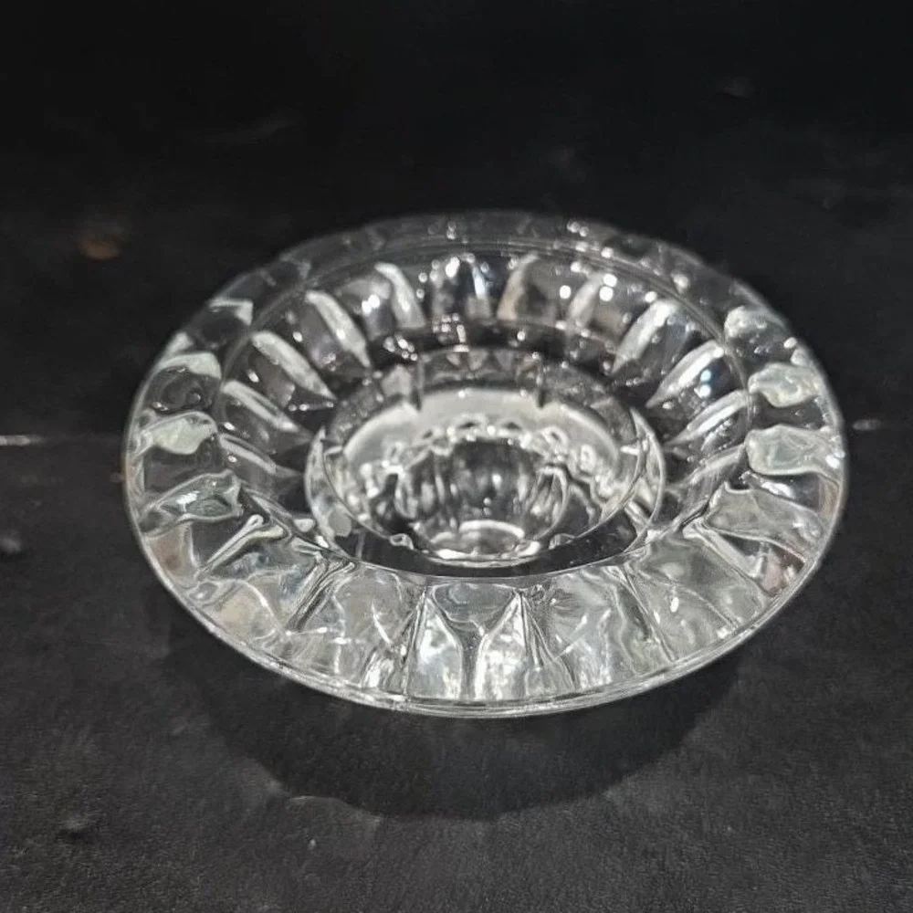 KIG Vintage Heavy Glass Votive Candle Holder, Taper Candle Holder, Home‎ Decor